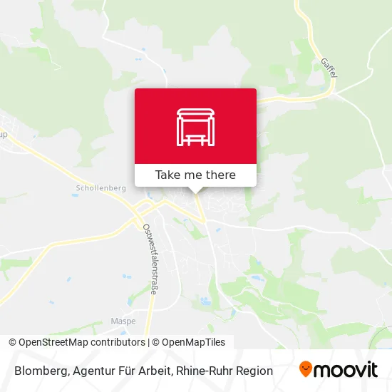 Карта Blomberg, Agentur Für Arbeit