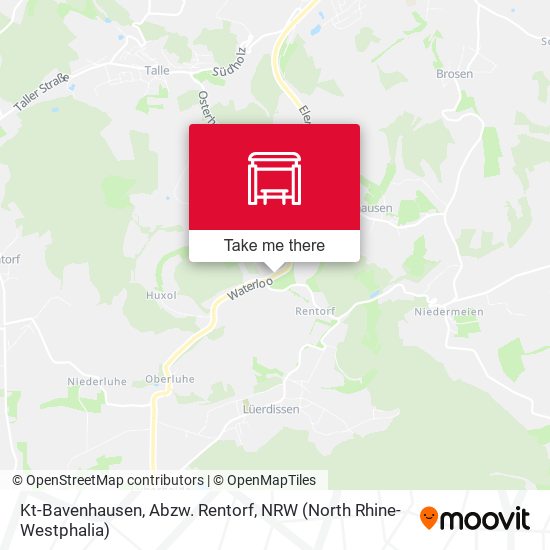 Kt-Bavenhausen, Abzw. Rentorf map