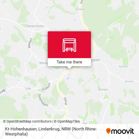 Kt-Hohenhausen, Lindenkrug map