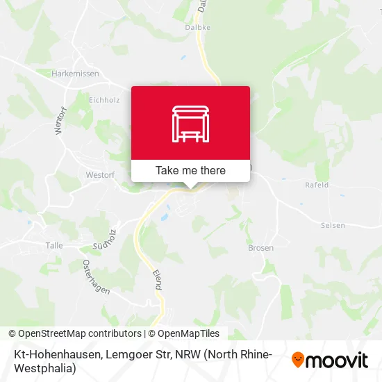 Карта Kt-Hohenhausen, Lemgoer Str