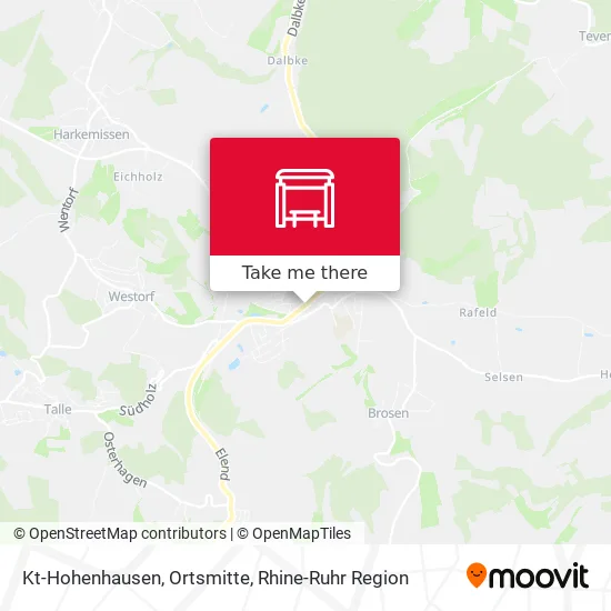 Карта Kt-Hohenhausen, Ortsmitte