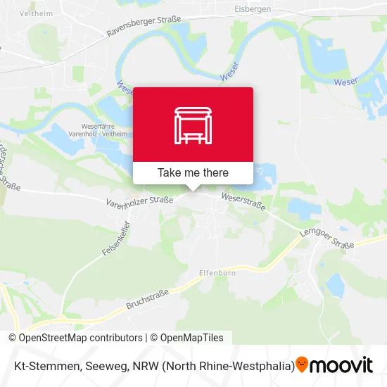 Kt-Stemmen, Seeweg map
