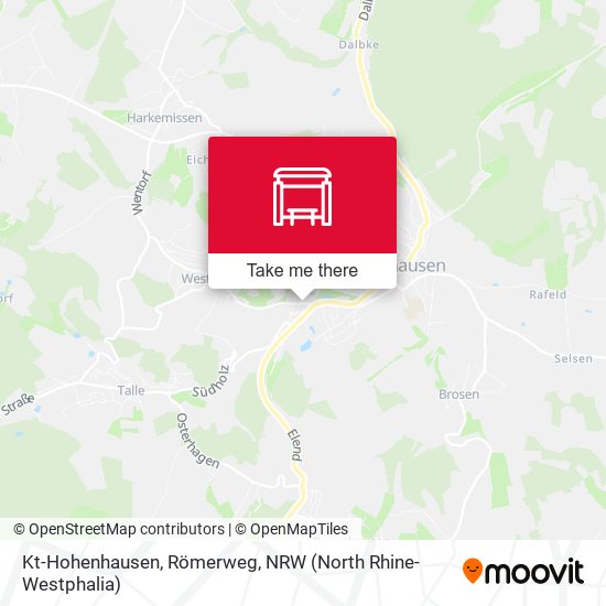 Kt-Hohenhausen, Römerweg map