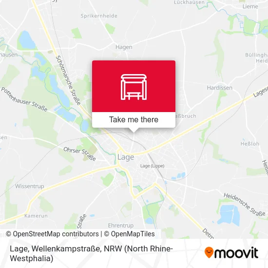 Lage, Wellenkampstraße map