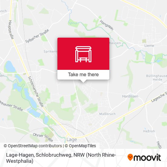 Lage-Hagen, Schlobruchweg map