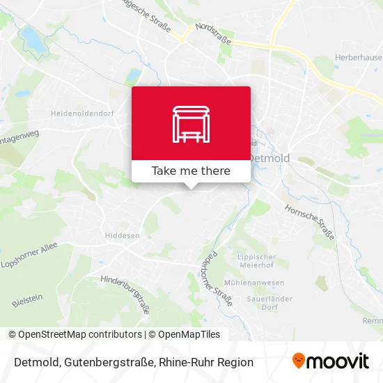 Карта Detmold, Gutenbergstraße