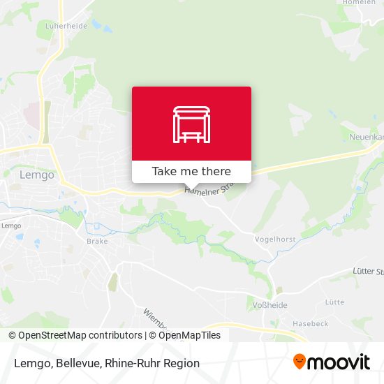 Lemgo, Bellevue map