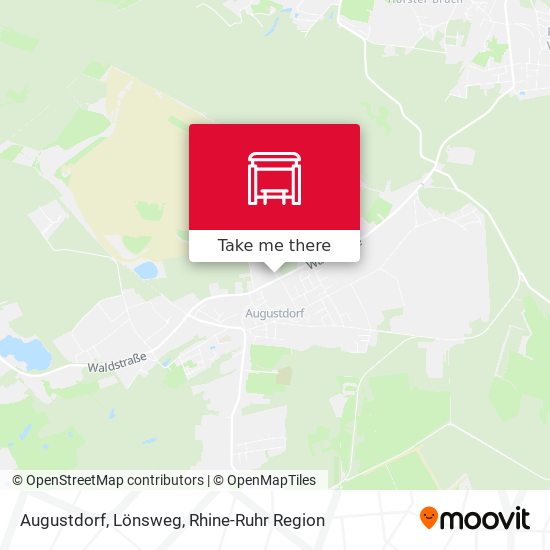 Augustdorf, Lönsweg map