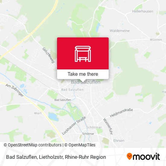 Карта Bad Salzuflen, Lietholzstr