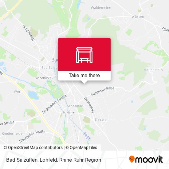 Bad Salzuflen, Lohfeld map
