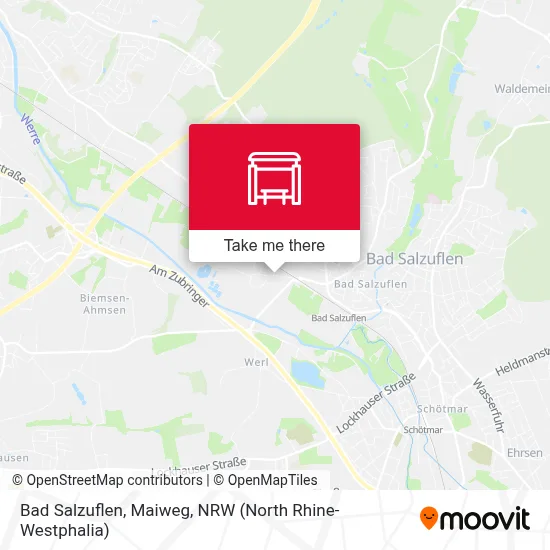 Bad Salzuflen, Maiweg map