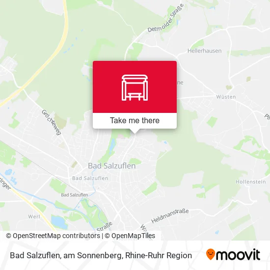 Карта Bad Salzuflen, am Sonnenberg