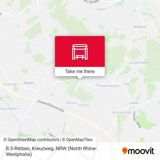 B.S-Retzen, Kreuzweg map