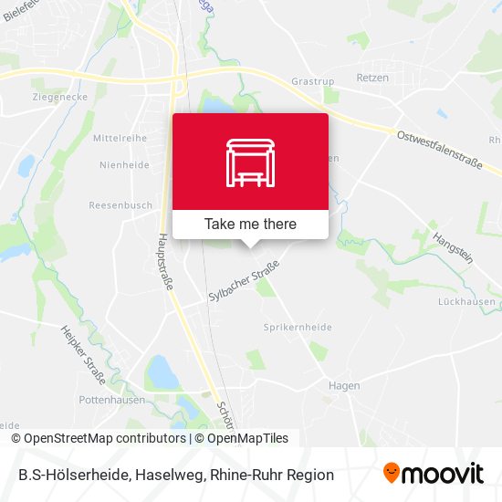 B.S-Hölserheide, Haselweg map