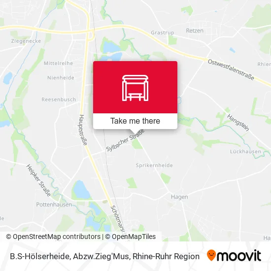 Карта B.S-Hölserheide, Abzw.Zieg'Mus
