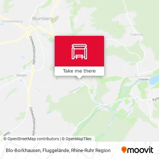 Карта Blo-Borkhausen, Fluggelände