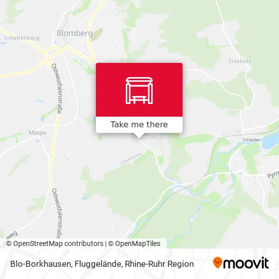 Карта Blo-Borkhausen, Fluggelände