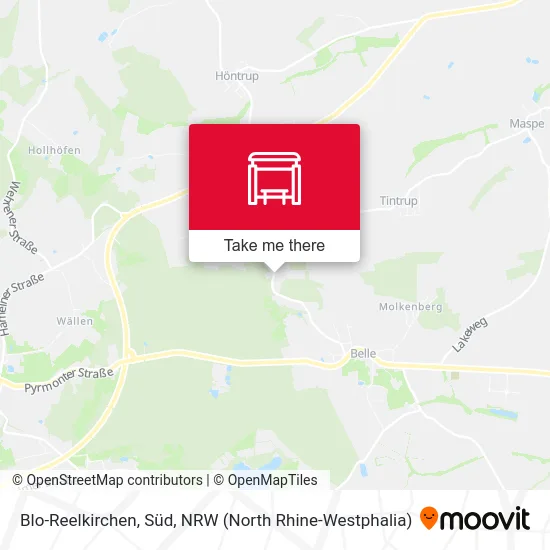 Blo-Reelkirchen, Süd map