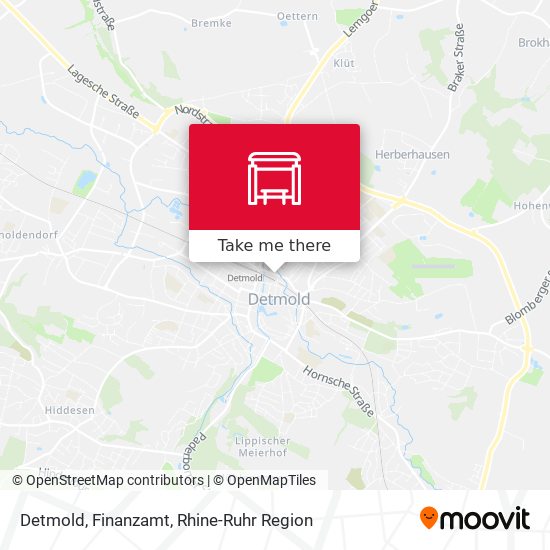 Карта Detmold, Finanzamt