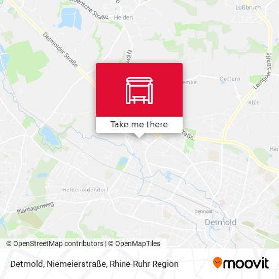 Detmold, Niemeierstraße map