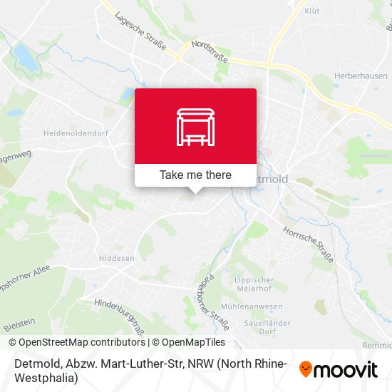 Карта Detmold, Abzw. Mart-Luther-Str