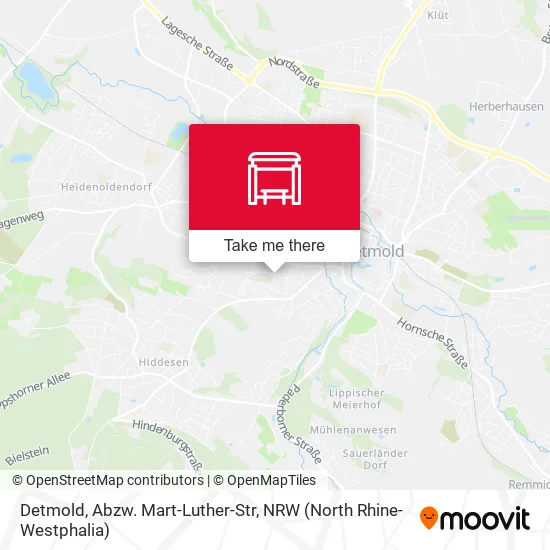 Карта Detmold, Abzw. Mart-Luther-Str