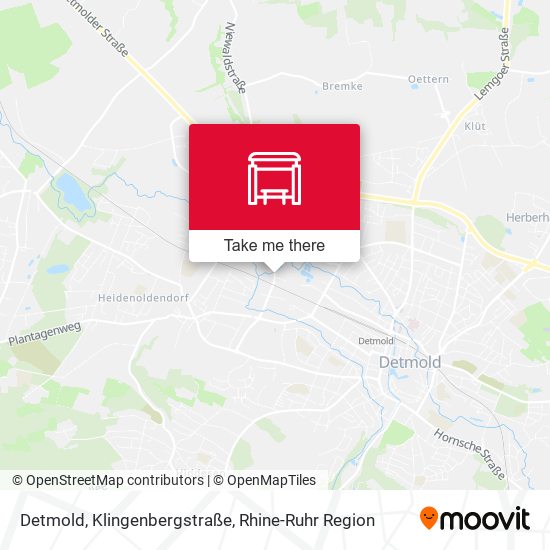 Карта Detmold, Klingenbergstraße