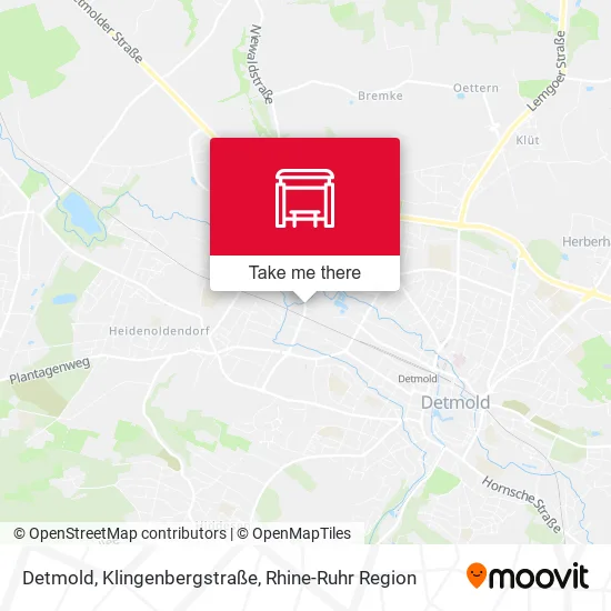 Карта Detmold, Klingenbergstraße
