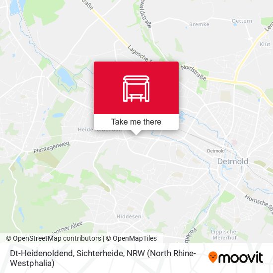 Dt-Heidenoldend, Sichterheide map