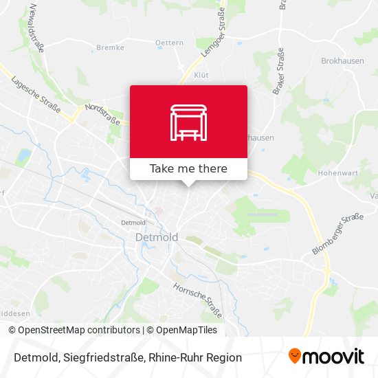 Detmold, Siegfriedstraße map