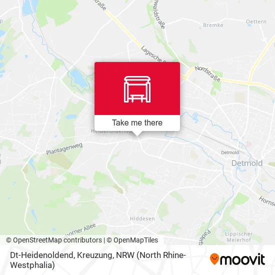 Карта Dt-Heidenoldend, Kreuzung