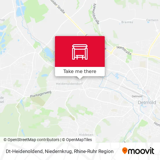 Карта Dt-Heidenoldend, Niedernkrug