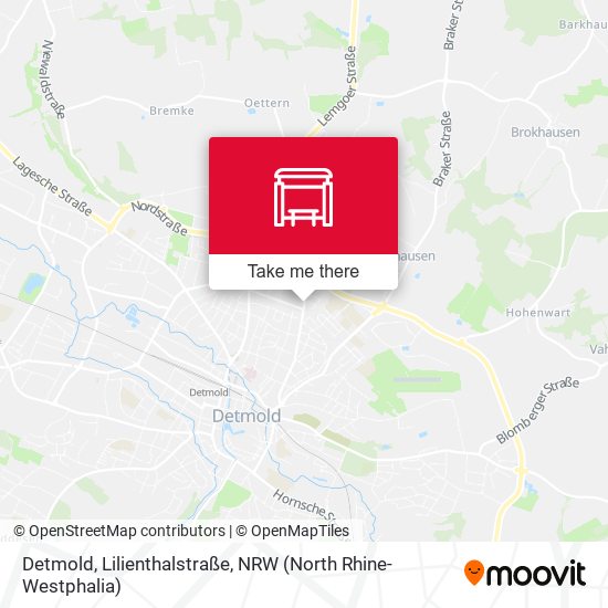Detmold, Lilienthalstraße map