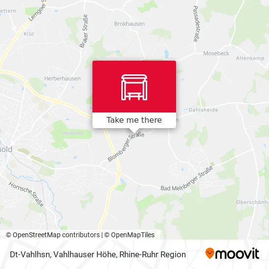 Карта Dt-Vahlhsn, Vahlhauser Höhe