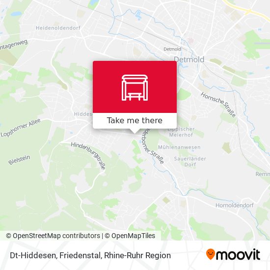 Dt-Hiddesen, Friedenstal map