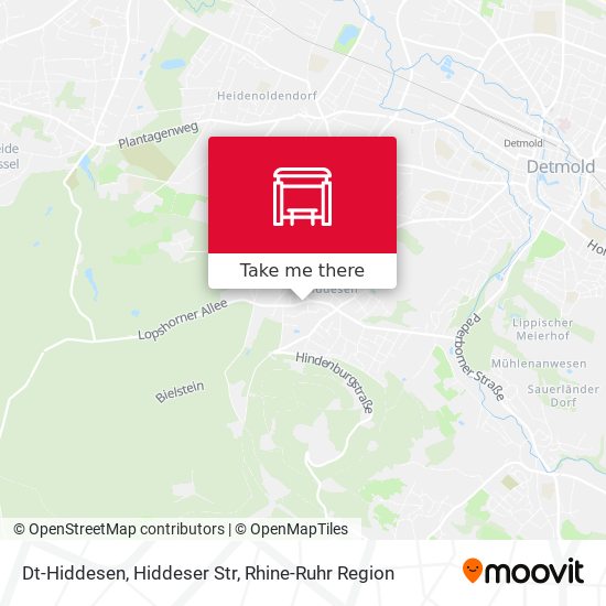 Карта Dt-Hiddesen, Hiddeser Str