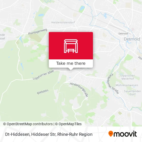 Карта Dt-Hiddesen, Hiddeser Str