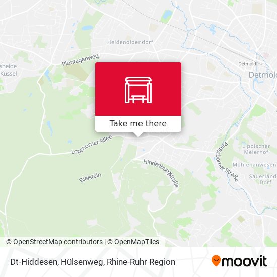 Dt-Hiddesen, Hülsenweg map