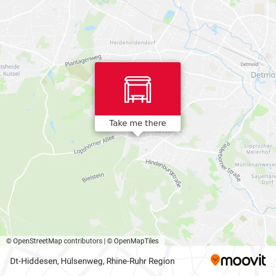 Карта Dt-Hiddesen, Hülsenweg