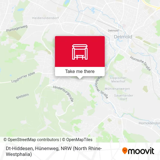 Dt-Hiddesen, Hünenweg map