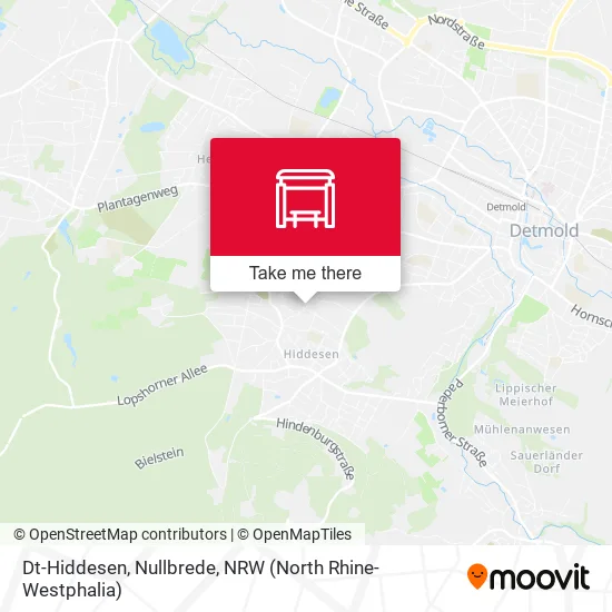 Карта Dt-Hiddesen, Nullbrede