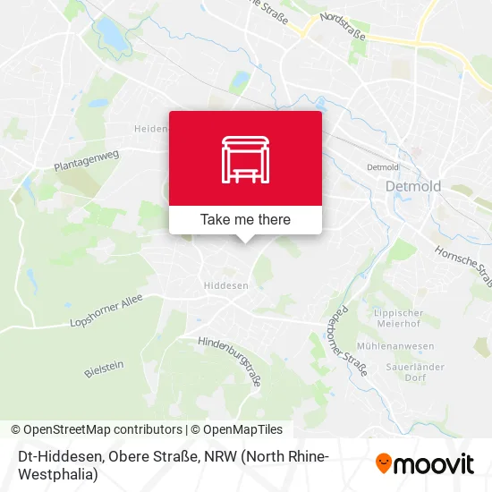 Карта Dt-Hiddesen, Obere Straße