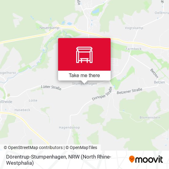 Dörentrup-Stumpenhagen map
