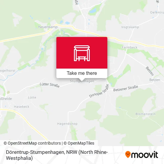 Карта Dörentrup-Stumpenhagen