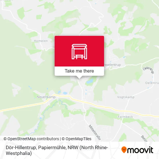 Карта Dör-Hillentrup, Papiermühle