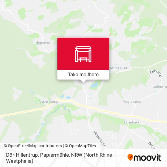Карта Dör-Hillentrup, Papiermühle