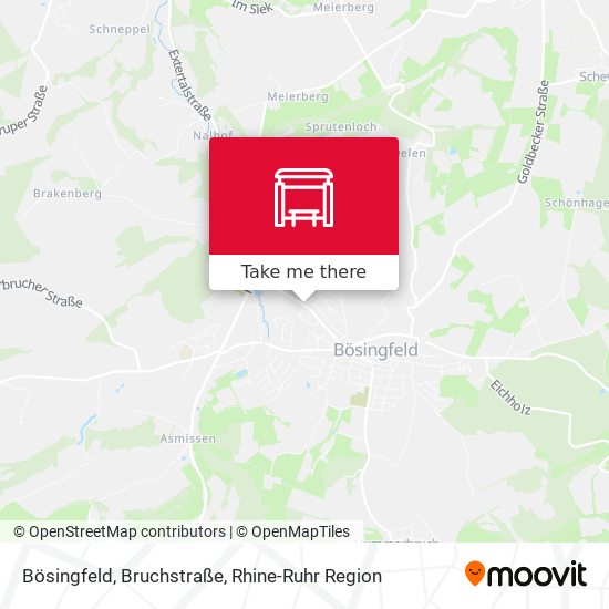 Bösingfeld, Bruchstraße map