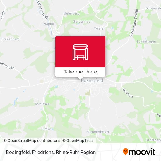 Bösingfeld, Friedrichs map