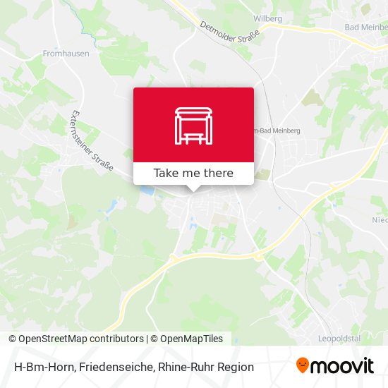 H-Bm-Horn, Friedenseiche map