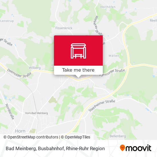 Карта Bad Meinberg, Busbahnhof
